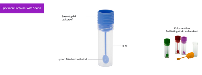 Specimen Container with Spoon